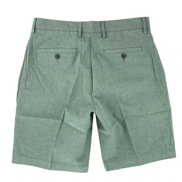 GoodthReads Olive Green Stretch Flat Front Size 30 Men's Short - Picture 6 of 12